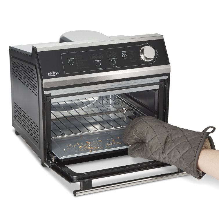 Hamilton Beach 1800 W 6-Slice Black Digital Air Fry Toaster Oven