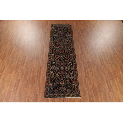 Antique Floral Traditional Runner Rug 3x12