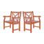 Chaise de patio en eucalyptus Geib