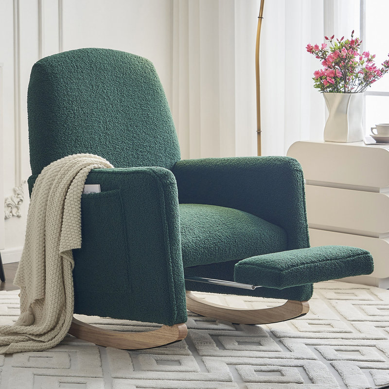 Chaise berçante Teddy, Vert