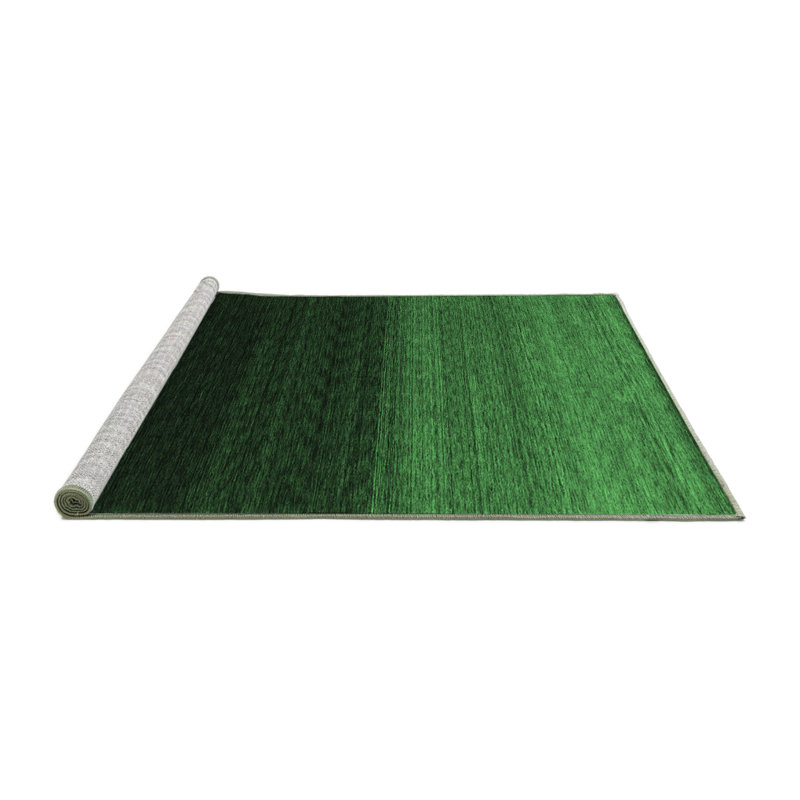 Washable Abstract Indoor Rug, Round 5'