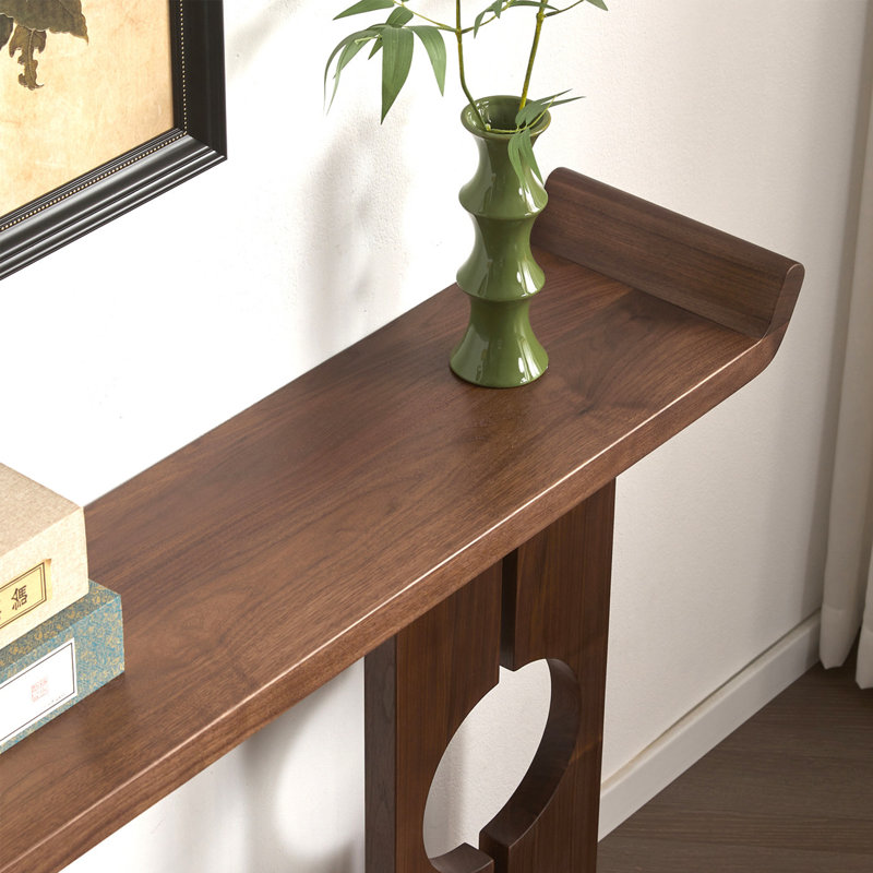 Nouvelle console en noyer noir de style chinois