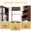 Armoire de rangement de 70,87 po de hauteur avec espace de rangement multifonctionnel, organisateur d'entrée en bois moderne pour le couloir