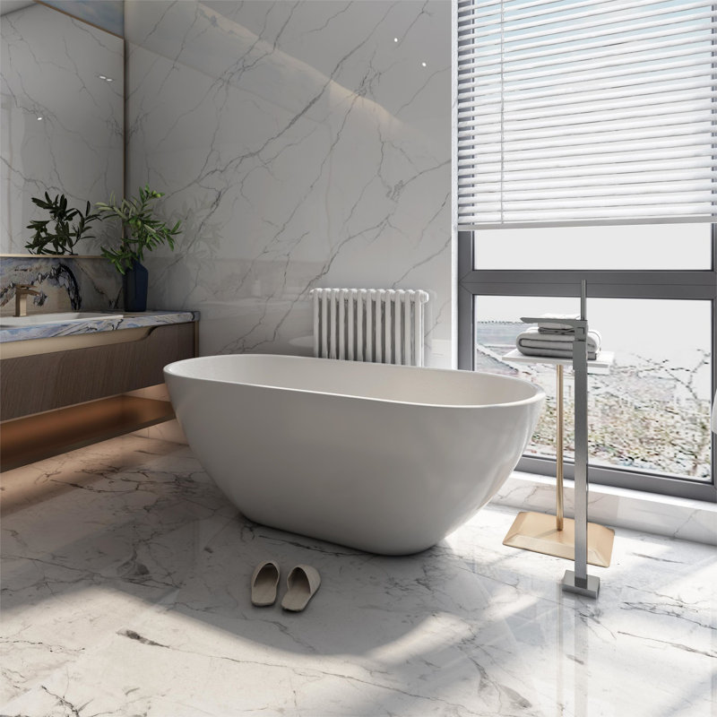 63'' x 28.39'' Soaking Acrylic Bathtub
