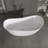 Gloss White Acrylic Classic Oval Shape Free Standing Tub