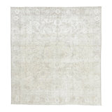 Distressed One-of-a-Kind 9'2X10'1 Hand Knotted Area Rug