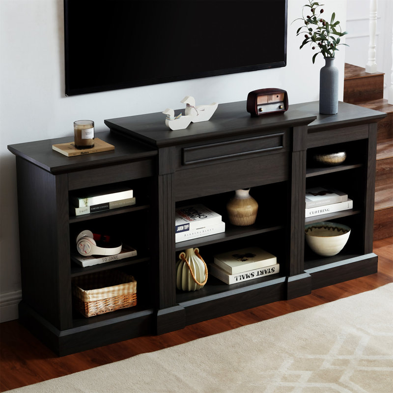 Console multimédia avec grande armoire de rangement