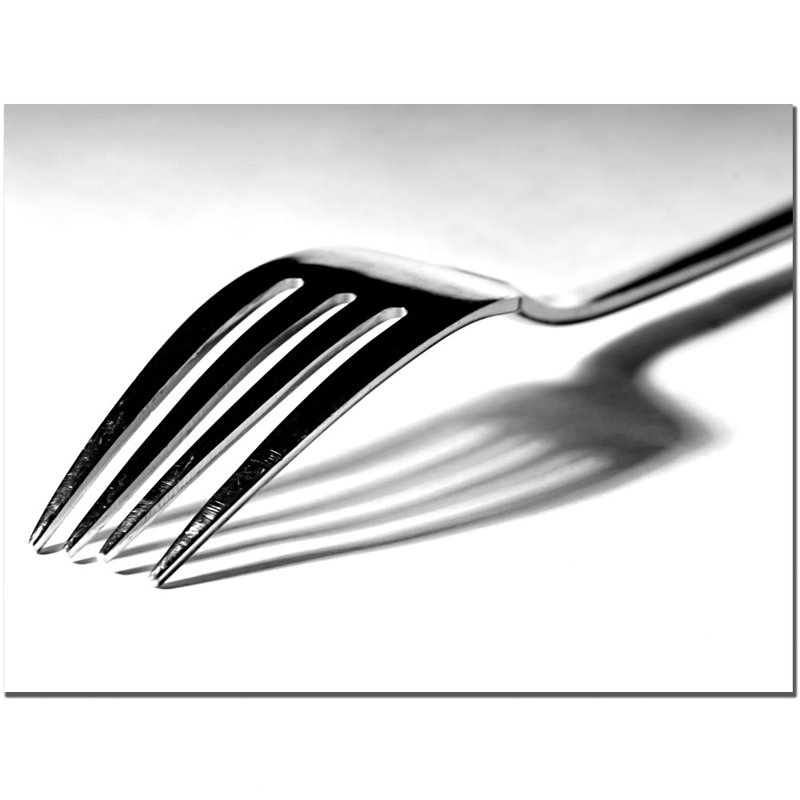 « fork » par tammy davison, reproduction de photo sur toile, H 14 po x l 19 po x P 2 po