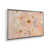 Cadre flottant en chrome poli