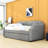 Upholstered Wood Daybed with Twin Trundle and Nailhead Accents-362147139