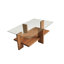 Jecory Floor Shelf Coffee Table with Storage