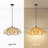 Creative Petal Rattan Pendant Light for the Living Room-1930464458