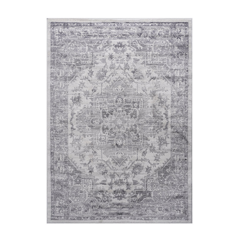 6X9 Stain Silver Rug - Non-Shedding For Home Office, Entryway, Bedroom Area Blanket Mat Great Living Room, Nursery,