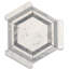 9" x 8" Marble Honeycomb Mosaic Wall & Floor Tile
