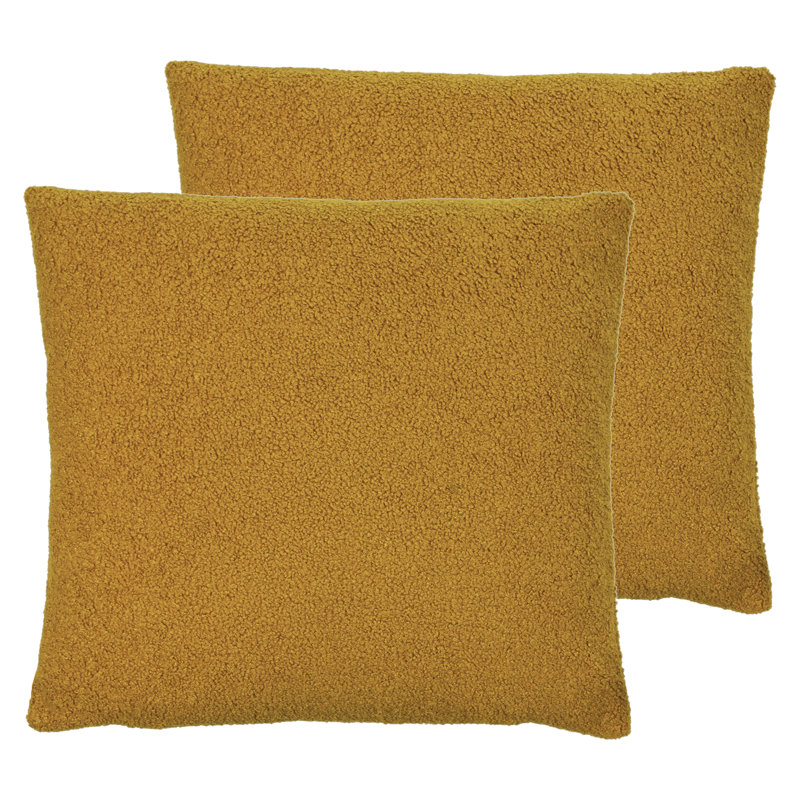 Furn Square Cushion, Saffron, Polyester