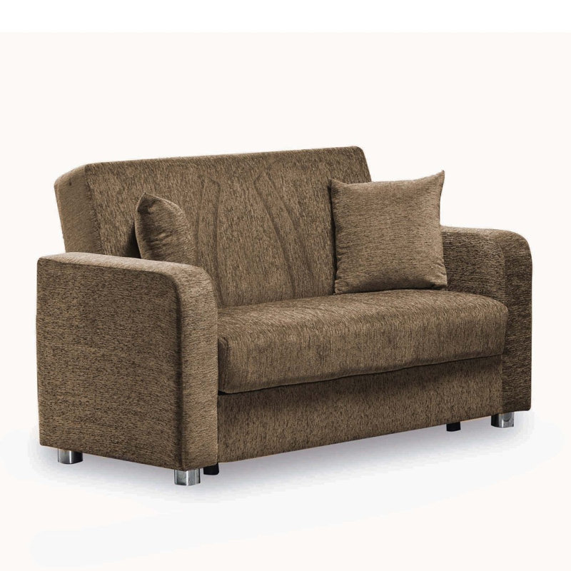 Causeuse convertible avec rangement Primenest Gravita, beige, Beige