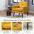 Meleri Mid Century Accent Chairs, Fabric Modern Accent Chair with Wooden Frame, Cozy Armchair Reading Chair with Comfy Back for Apartment, Living Room, Bedroom, Waiting Room-1246960554