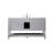 Krish 60'' Single Bathroom Vanity with Engineered Marble Top-445125268