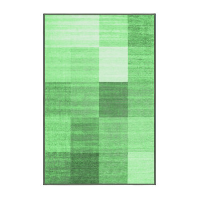 Washable Checkered Indoor Rug