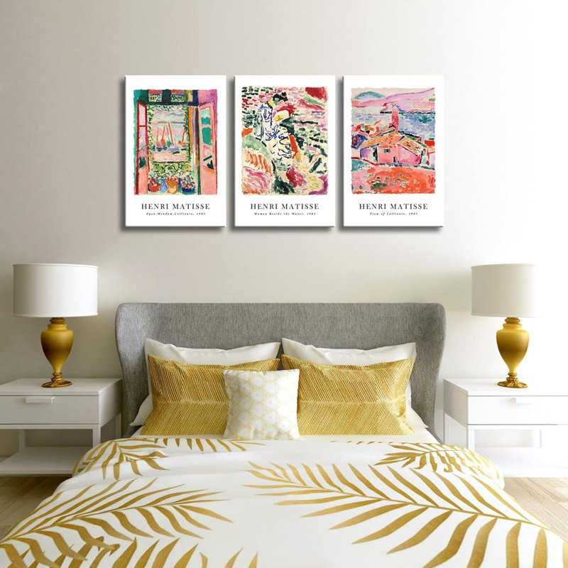 3 Piece No Frame Print on Canvas