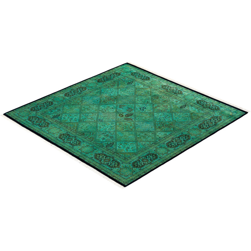 Fine Vibrance One-of-a-Kind 6'3" Hand Knotted Area Rug