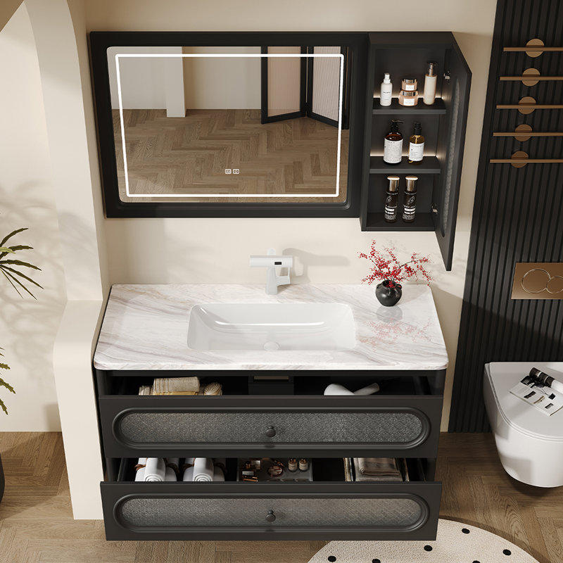 Armoire de salle de bain style rétro français luxueux