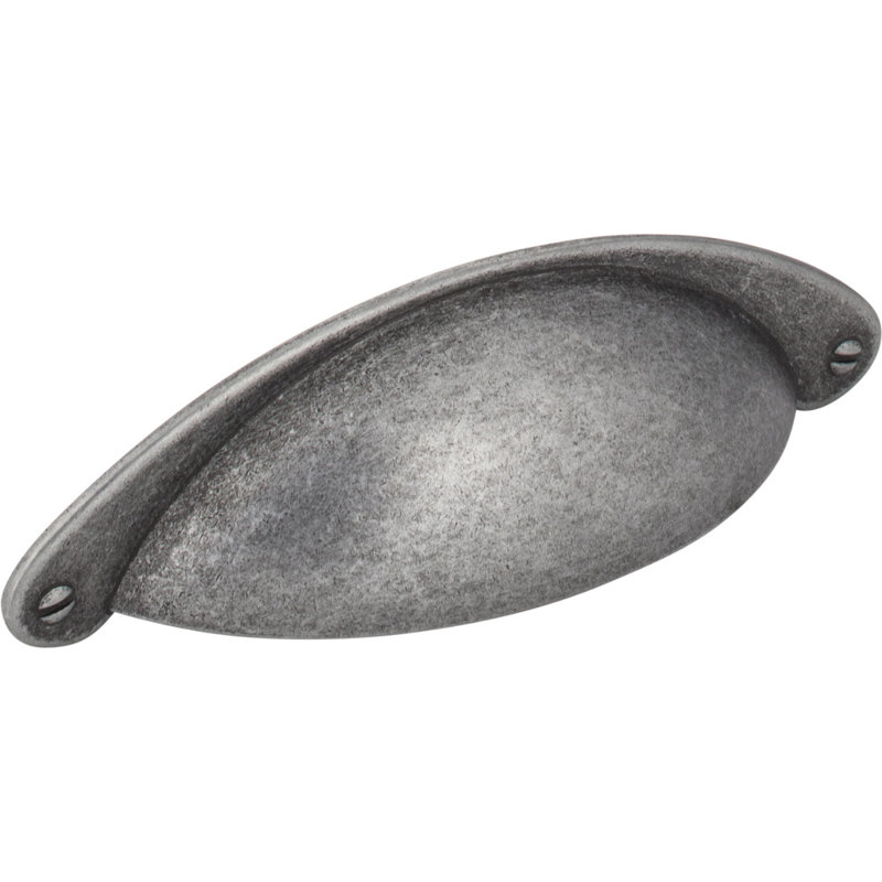 Lyon Cup / Bin Pull, Distressed Antique Silver