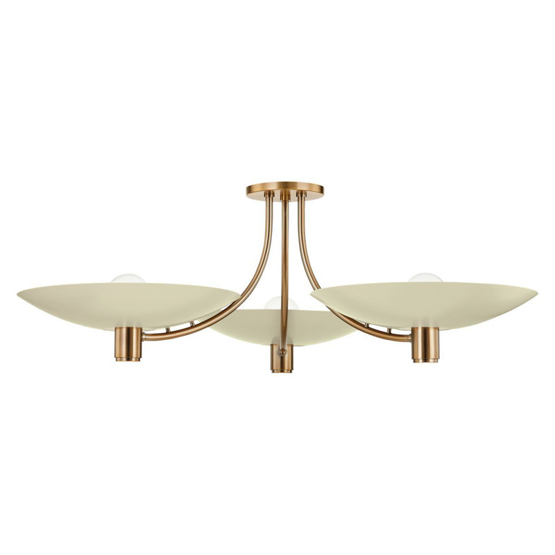 Plafonnier semi-encastré 6 lumières Rossie