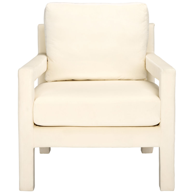 Kathryn Velvet Armchair, Cream Velvet