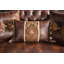 Fauteuil 1Pc avec accoudoirs roulés, garniture cloutée, coussin décoratif, dossier capitonné, salon principal