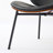 PU/Polyester Fabric Accent Chair Single Side Chair With Walnut Finish