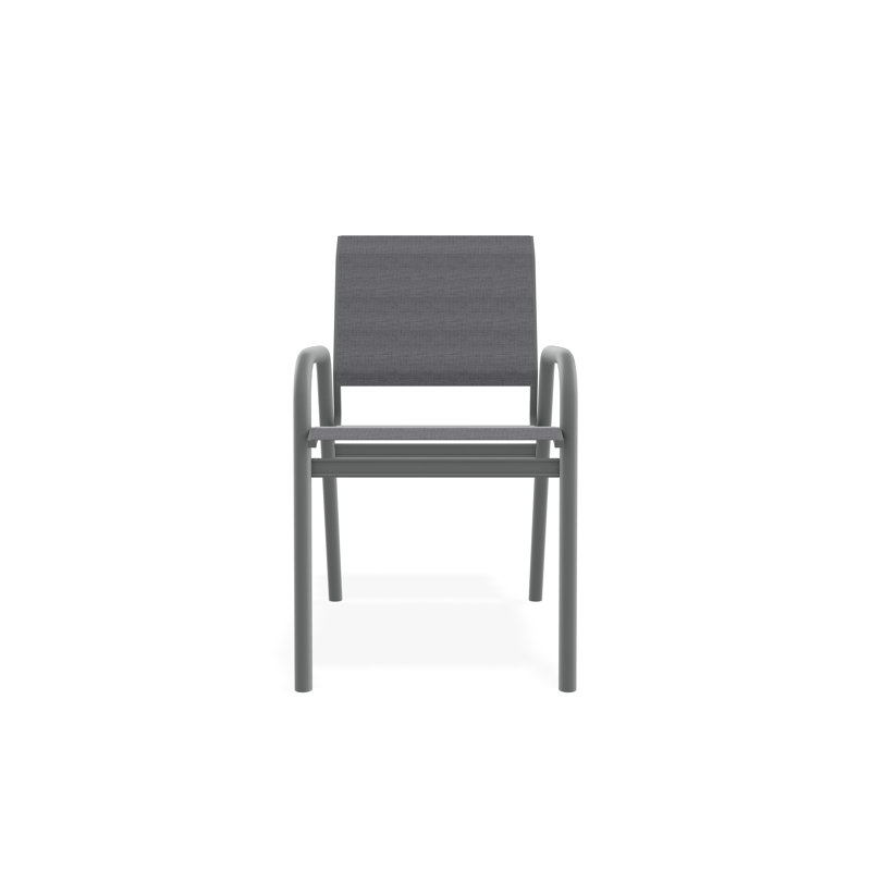 Chaise bistro Gardenella, Graphite, Étain Augustine