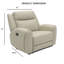 Fauteuil inclinable manuel en mousse haute densité beige