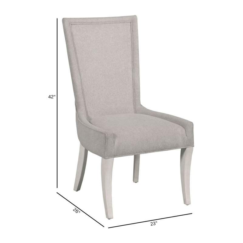 Ensemble de deux chaises d'appoint rembourrées Maxine