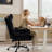 Labelle 24.8'' W Cross-Legged Office Chair with Flip-up Arms, Ergonomic Swivel Executive Chair With Headrest-479008732