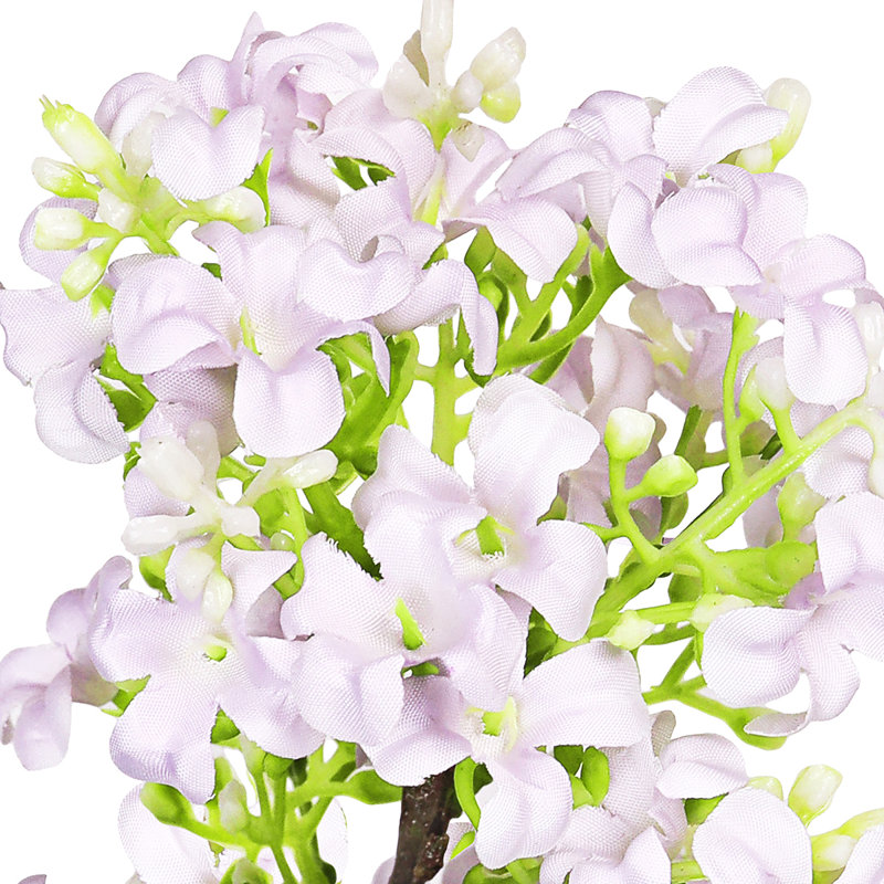 Tige de fleur de lilas artificielle, Lilas pâle