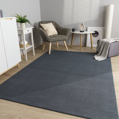 Soft Area Rug with Cozy High and Low Effect in Solid Colors