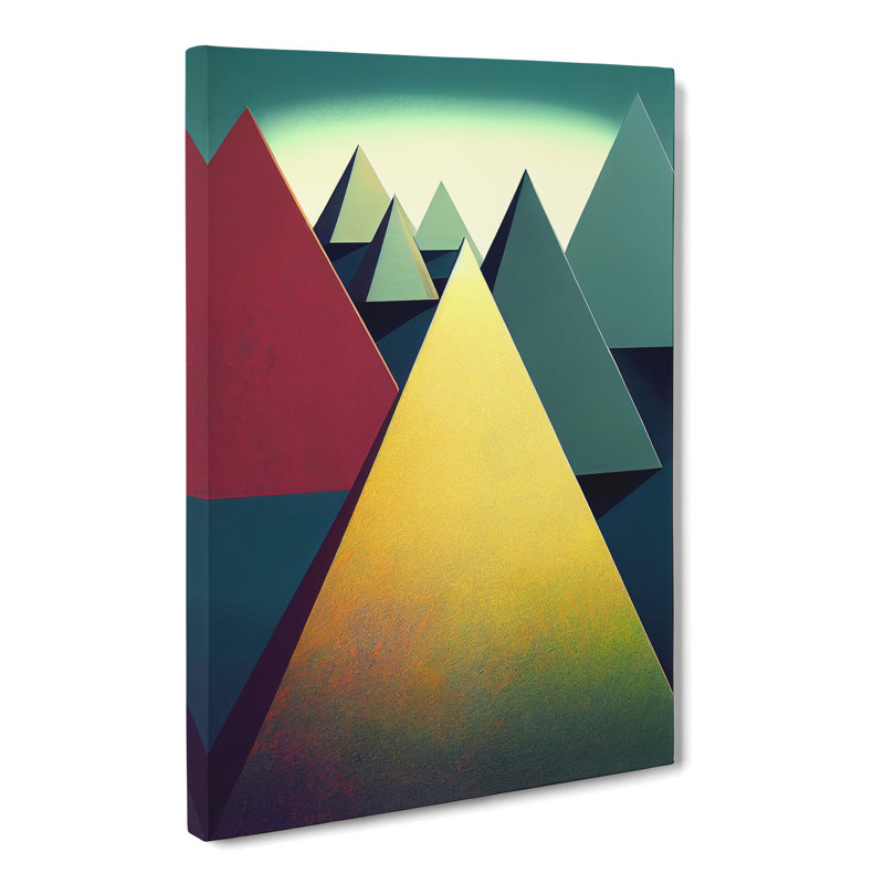 Andru Pyramids Abstract Vol.3 - Wrapped Canvas, 60cm H x 40cm W