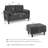 77W Sofa And Storage Ottoman