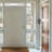 18"H Clear Floral Glass Window Panel