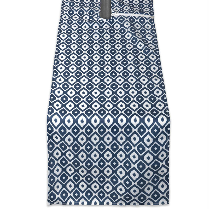 Brunson Ikat Umbrella Outdoor Table Runner, 108" L x 14" W