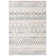 Looped/Hooked Geometric Ivory Rug