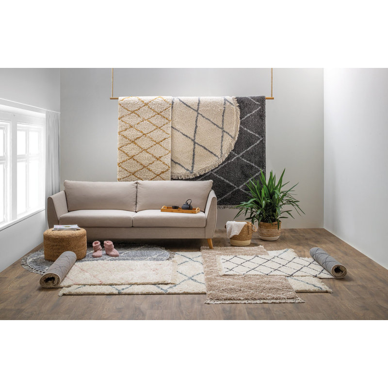Rocray Geometric Machine Made Indoor / Outdoor Area Rug, Rectangle 195 x 290cm