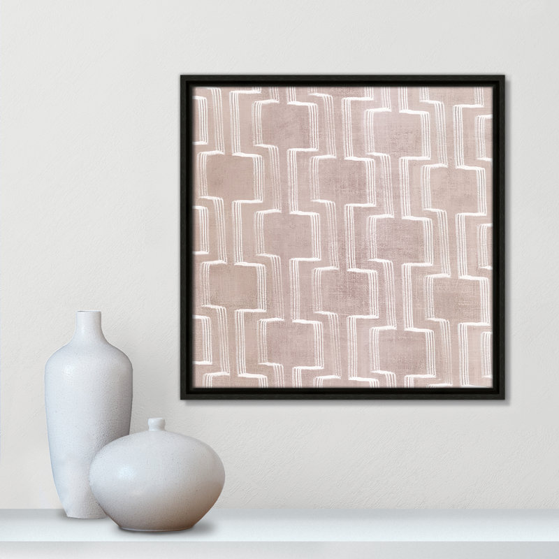 Symphonie en mouvement II - reproduction carrée par Emma Peal, Espresso, H 17,5 po x l 17,5 po