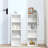 8-Tier Media Tower Rack, CD DVD Slim Storage Cabinet With Adjustable Shelves, Tall Narrow Bookcase Display Bookshelf For Home Office,Multi-Functional Double-Decker Bookcase-1566828450