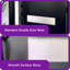 Modern Fibreglass Exterior Entry Front Door With 4 Lite Glass & Mahogany Texture-111003454-111003457-114773891