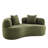 66.9" Curved Loveseat Sofa Teddy Fabric Compact Couch for Small Spaces-933174500