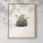 Impression florale rétro sur papier-2120532498-2120532499