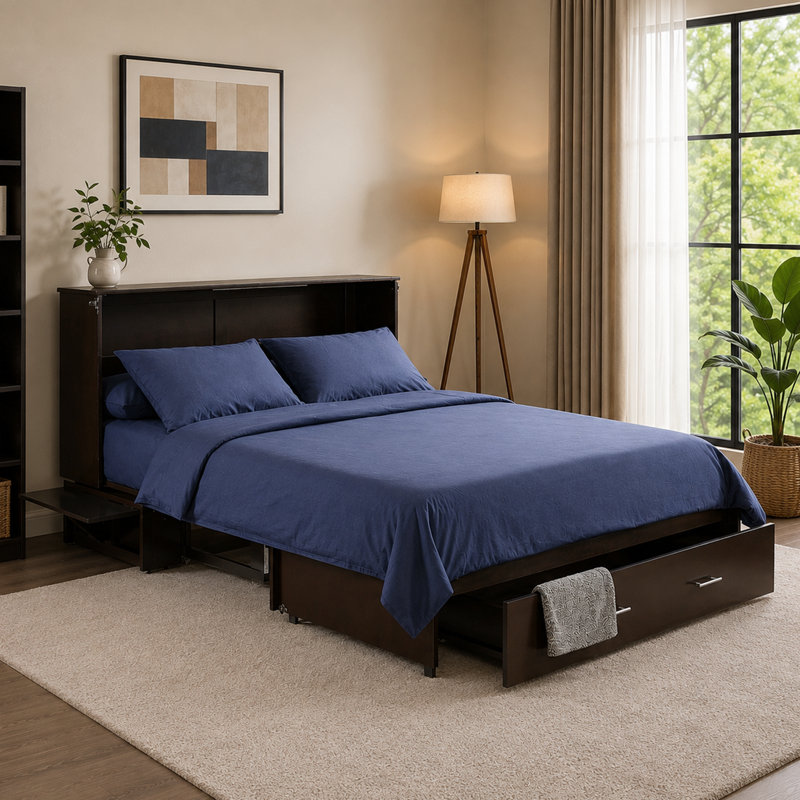 Lit escamotable Night & Day Furniture Sagebrush, Chocolate
