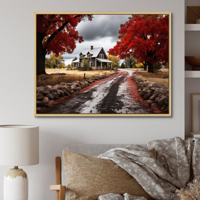 " Red Farmhouse Rustic Elegance III "
